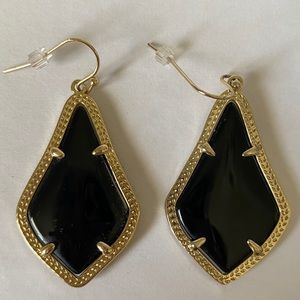 Kendra Scott earrings black and gold